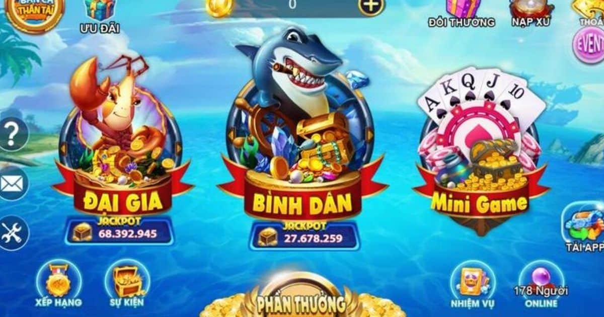 Trò chơi bắn cá jackpot được yêu thích nhất 